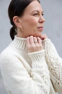 Blanc de Blancs Sweater by Leeni Hoimela, in english
