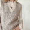 Friday Sliopver V-neck by PetiteKnit, in English