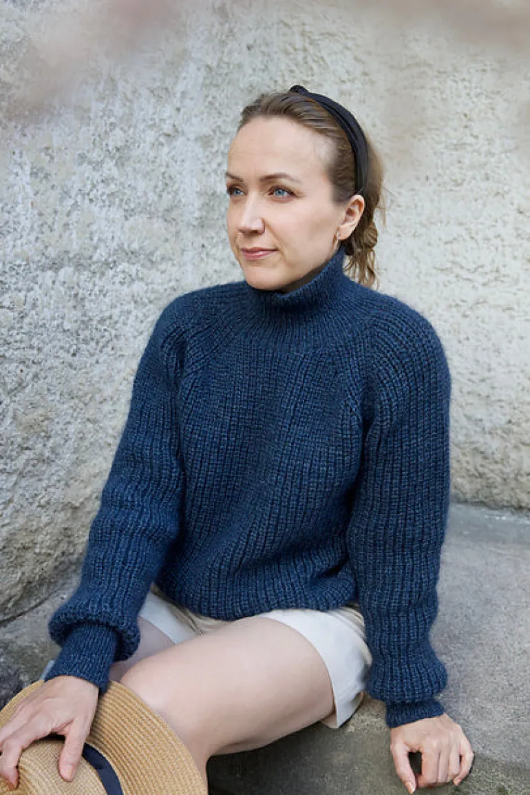 Iki Sweater by Leeni Hoimela, in english