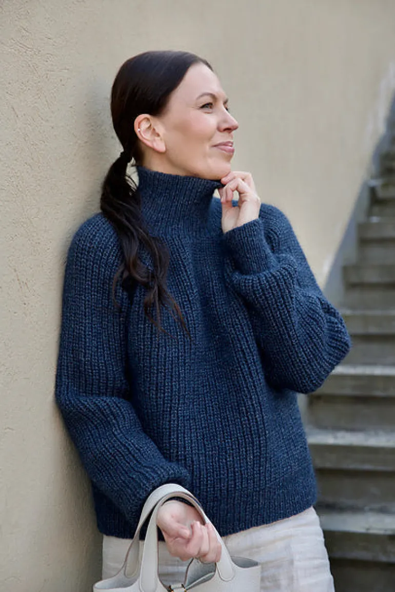 Iki Sweater by Leeni Hoimela, in english