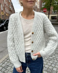 Jenny Jacket V-neck by PetiteKnit, in English