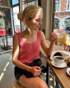 June Top Light, PetitKnit, in English