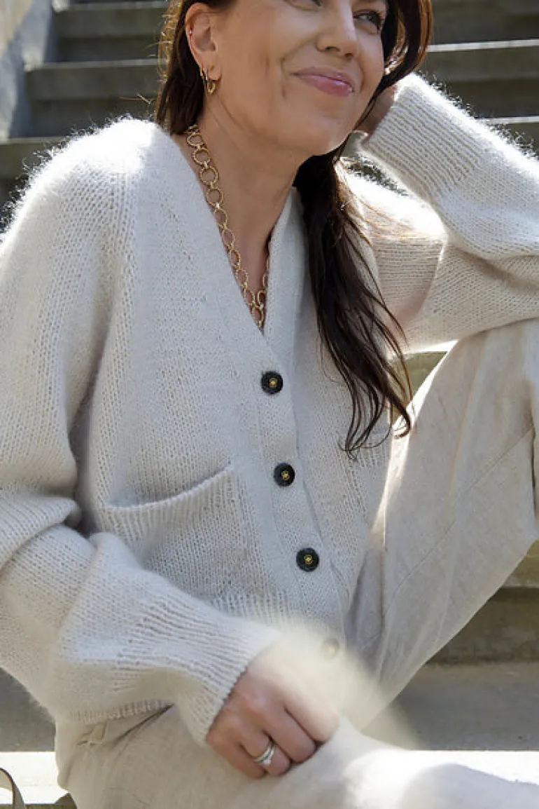 Lotte Cardigan by Leeni Hoimela, in english