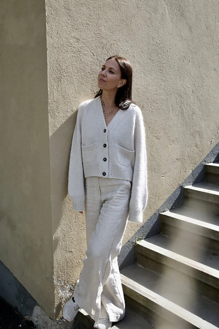 Lotte Cardigan by Leeni Hoimela, in english