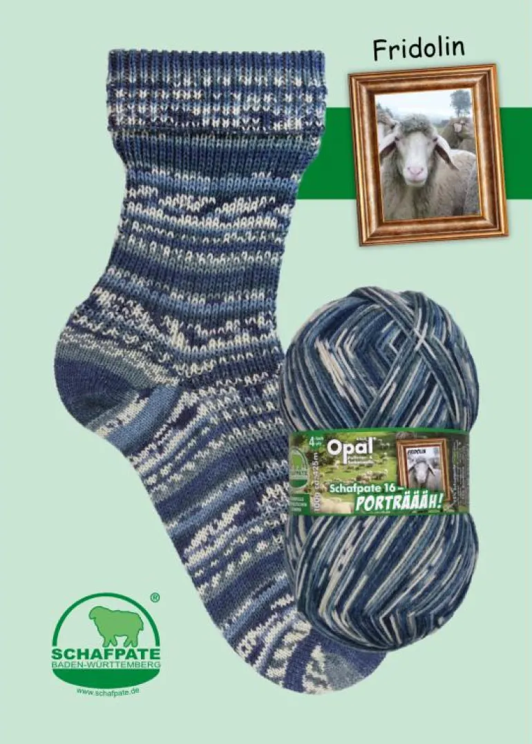 Opal Schaftpate Porträäh 4ply