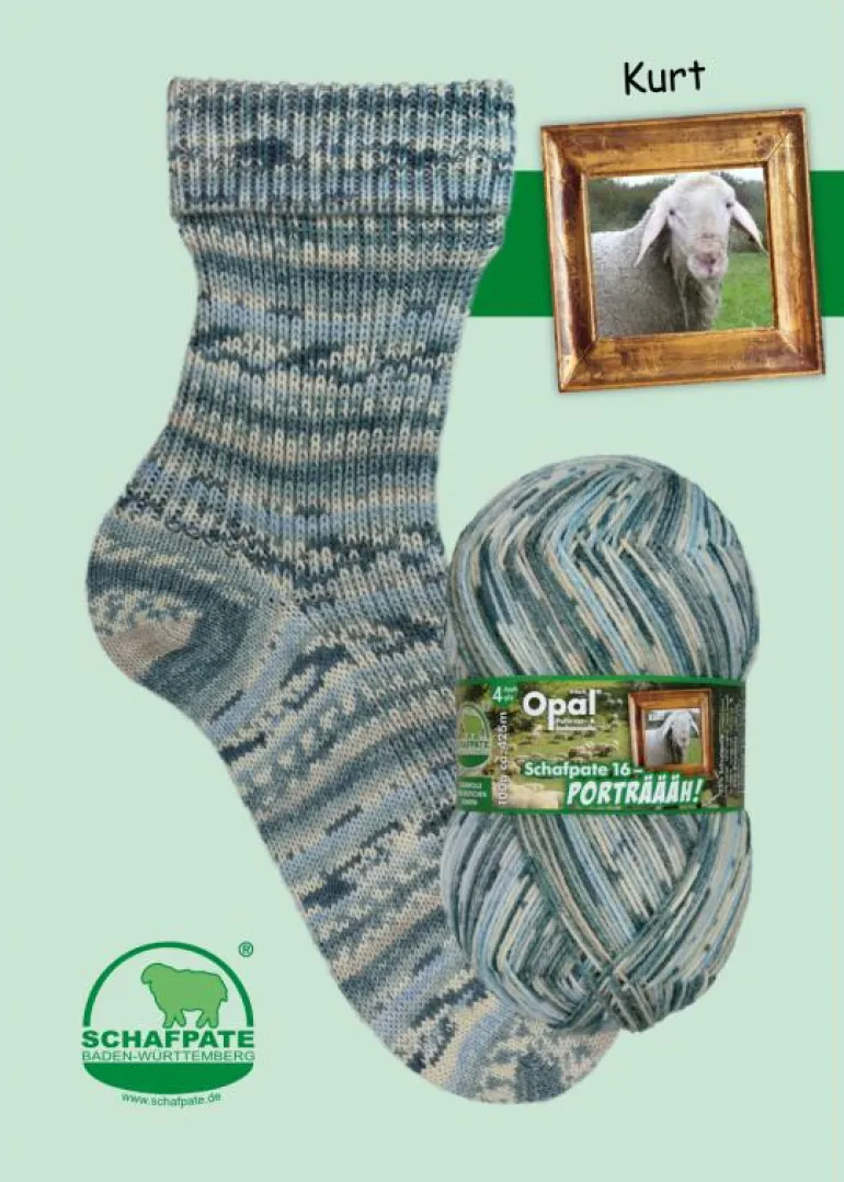Opal Schaftpate Porträäh 4ply