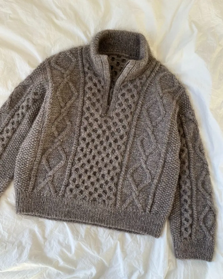 PetiteKnit Dagmar Zipper Sweater, in English