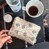 PetiteKnit KNITTER'S TOOL PURSE - MIDNIGHT BLUE FLOWER