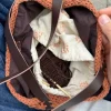 PetiteKnit vuorikangas laukkuihin 68 cm vetoketjulla, ruskea
