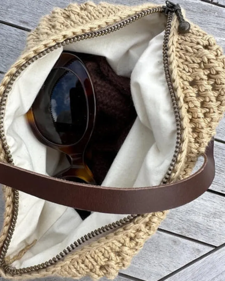 PetiteKnit vuorikangas laukkuihin 48 cm vetoketjulla, valkoinen | snurre.fi