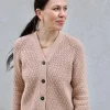 Rosé Cardigan by Leeni Hoimela, in english