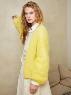 Sandnes Garn 2402_01 Facile Cardigan Ballerina Chunky Mohair / Suomeksi
