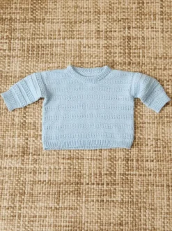 Sandnes Garn Filip Sweater Diaper Pants & Bonnet Baby 2407_01 English