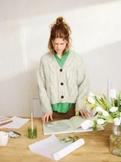 Sandnes Garn Harper Cardigan 2502_01, suomeksi