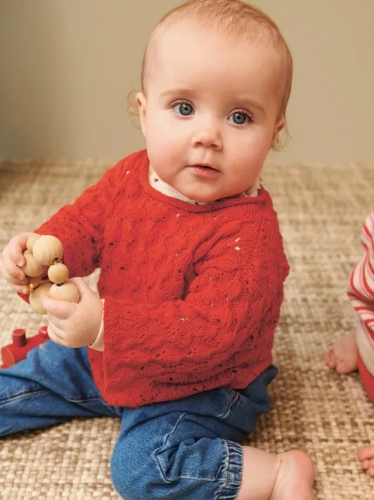 Sandnes Garn Lilja Sweater Baby 2407_04, English