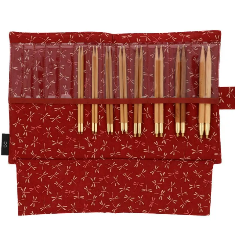 Seeknit ML-set EU, Shirotake, bambuiset vaihtopäät ja kaapelit 3,75-8 mm Dragonfly