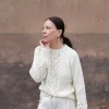 Soft Shimo Sweater by Leeni Hoimela, in english