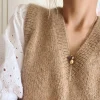 Stockholm Slipover V-neck by PetiteKnit, in English