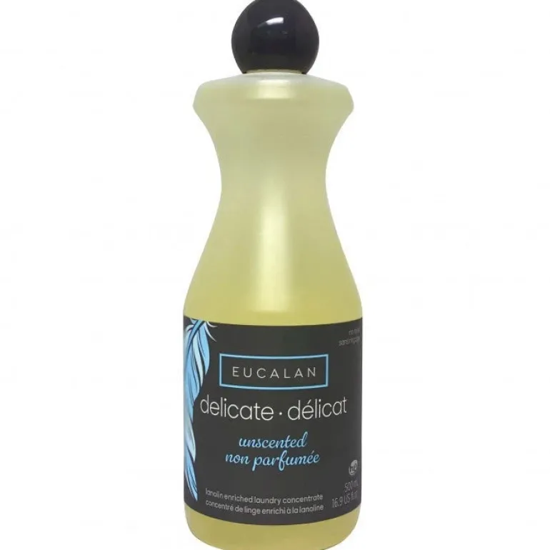 Villanpesu ja -hoitoaine Eucalan HAJUSTEETON, 500ml